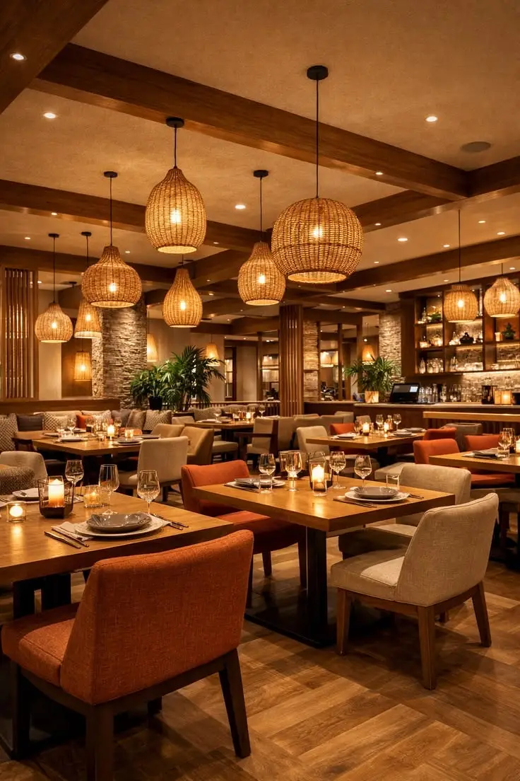 Restaurant layout mockup